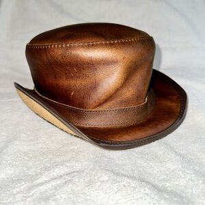 Steampunk Hatter Bromley Leather Top Hat Head’n Home American Hat Makers Brown